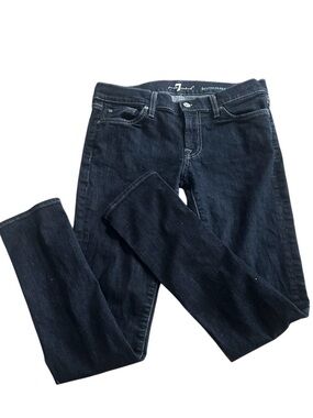 7 For All Mankind Roxanne Skinny Jeans | Dark Wash | Size 29 | Classic Denim